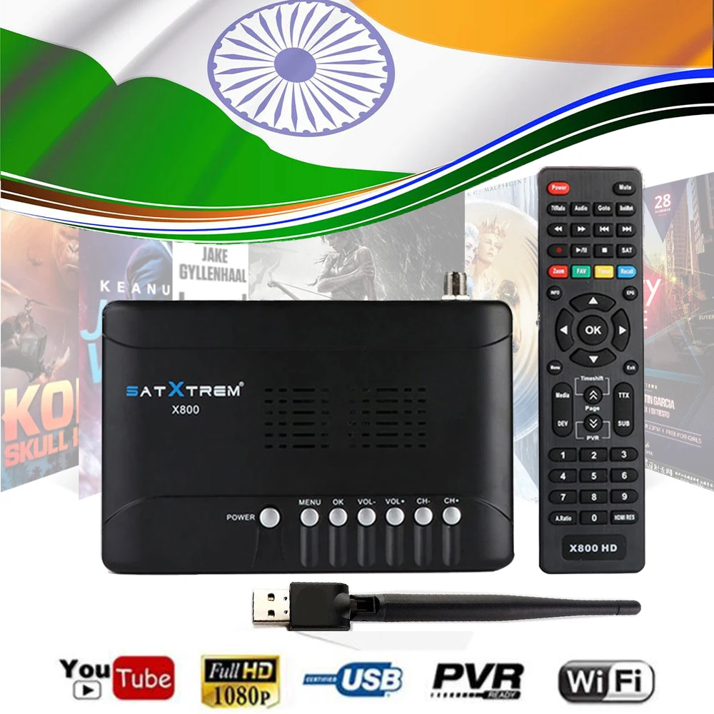 Satxtrem X800 HD спутниковый ресивер DVB S2 Buit-in wifi Full 1080P рецептор Azamerica цифровой декодер тв-тюнер HD Cccam приемник