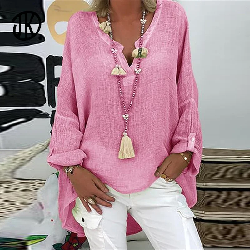 Чесаного хлопка пуловер женский с v-образным вырезом женское платье длинным