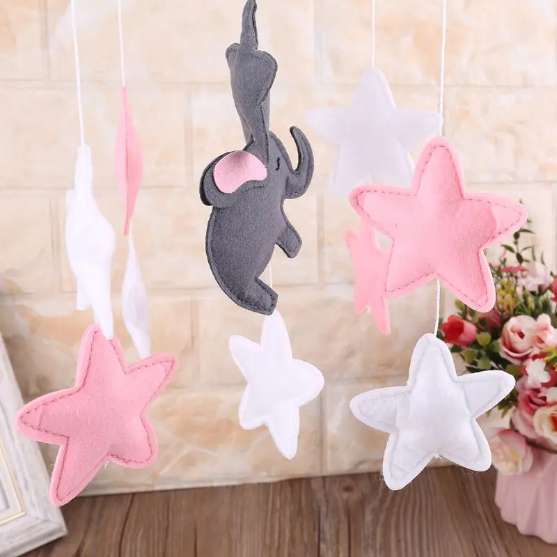

Baby Crib Felt Stars Musical Mobile Rattle Infant Cot Wind Chime Bed Bell Toys