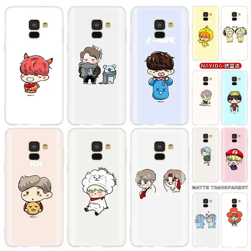 Мягкий силиконовый чехол для Samsung J4 J6 J8 Plus J5 J7 Prime J3 2018 2016 2017 EU Pro j610 Bangtan Boys Bts Star