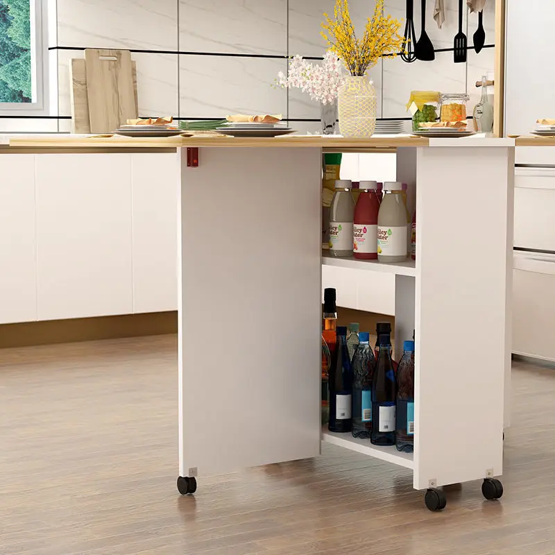 

Folding Dining Table Modern Simplicity Multifunctional Movable Storage Kitchen Table Home Furniture Living Room Extendable Table