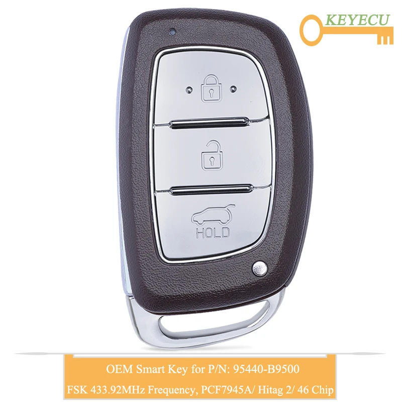 KEYECU OEM Смарт пульт дистанционного управления автомобильный ключ для Hyundai I10 2013 2016