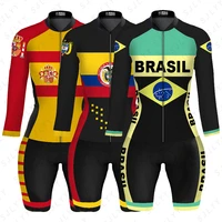 fashion female cycling little monkey jumpsuit triathlon coverall summer bicycle bike riding jersey clothes mtb skinsuit suit