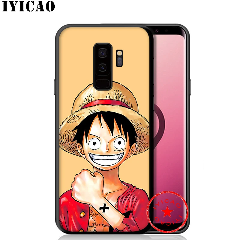 IYICAO One Piece Anime Soft Case for Samsung Galaxy S10e S10 S9 S8 Plus S6 S7 Edge Note 10 9 8 TPU |