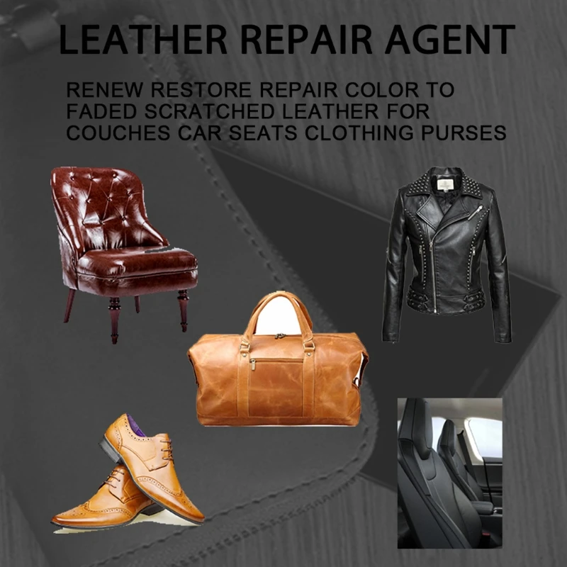 Многофункциональная жидкость для перекраски кожи 65 г/бутылка|Средство чистки и