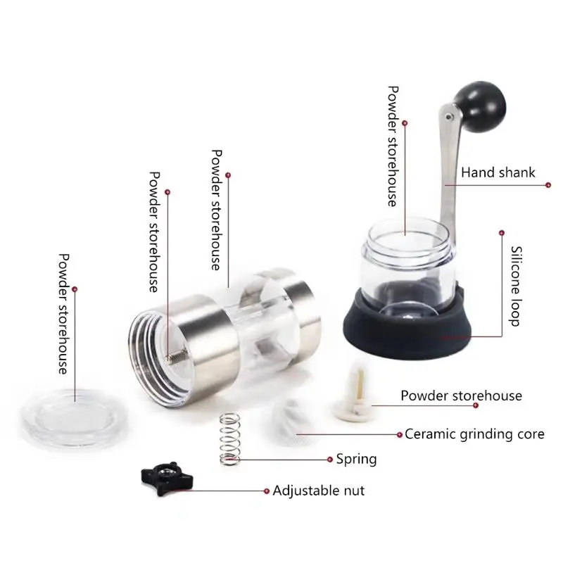 

Portable Coffee Grinder Washable Manual Coffee Grinding Machine Hand Crank Mill for Home Office Use