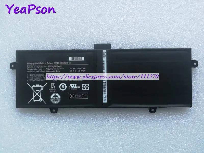 Yeapson 7 4 V 6800mAh 50Wh натуральная AA-PLYN4AN батарея для ноутбука samsung 550C XE550C22-A02US XE550C22