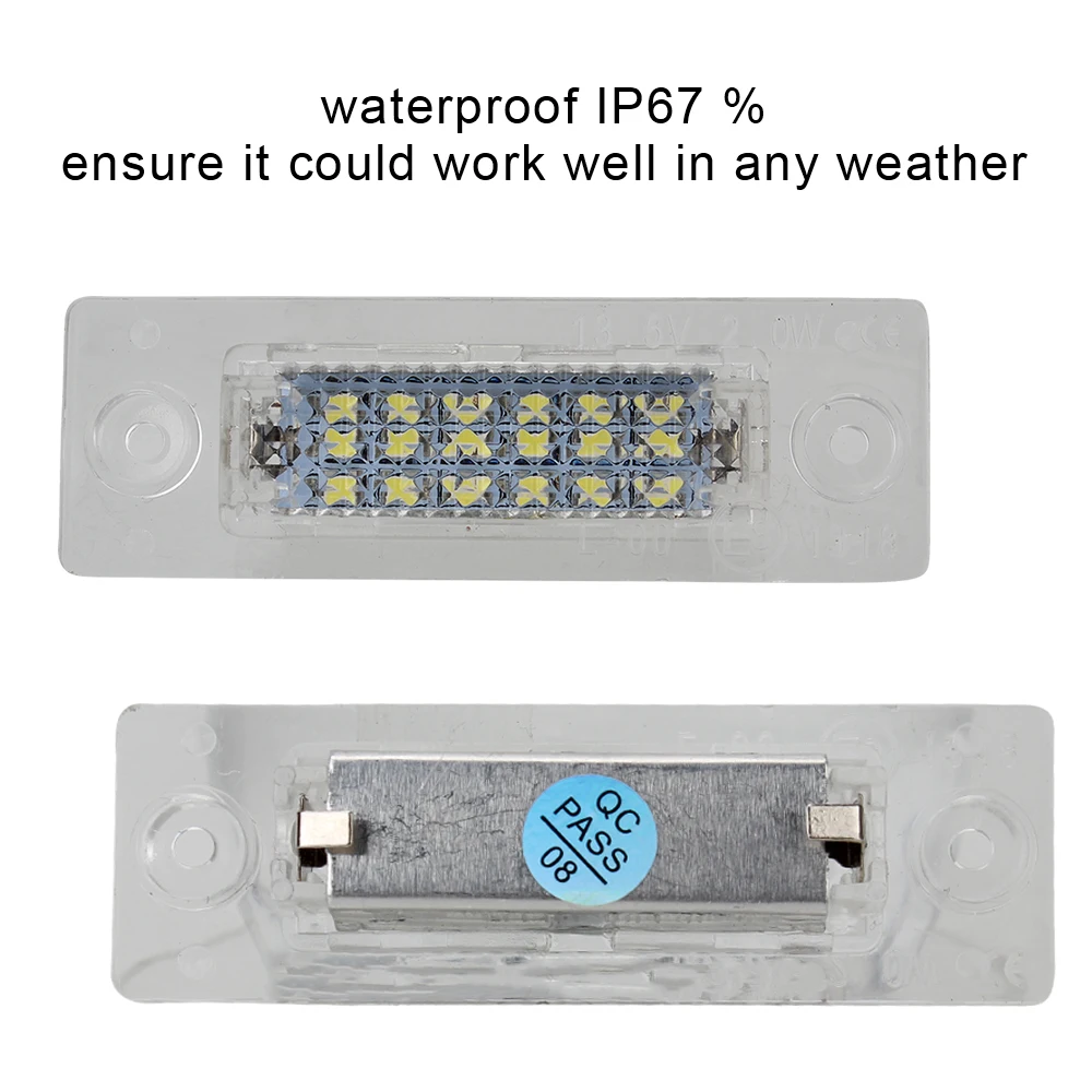 12 В светодиодный ные белые автомобильные лампы для заднего номерного знака Canbus