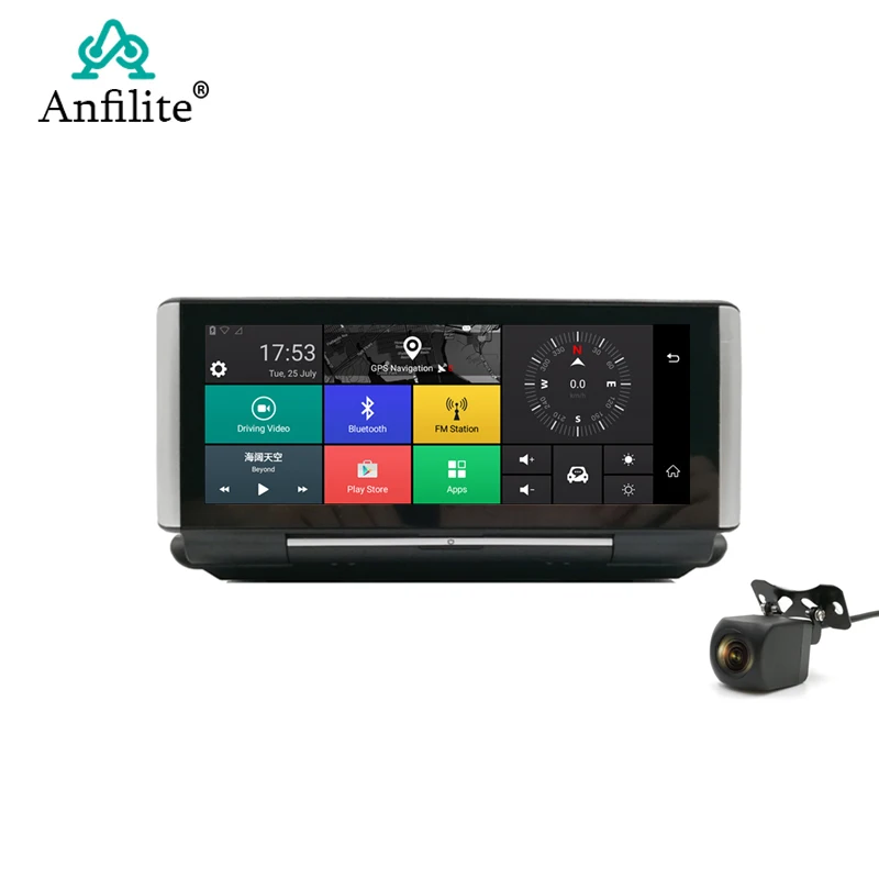 Автомобильный видеорегистратор Anfilite Dvr с камерой заднего вида 4G Android 7 дюймов 1080P