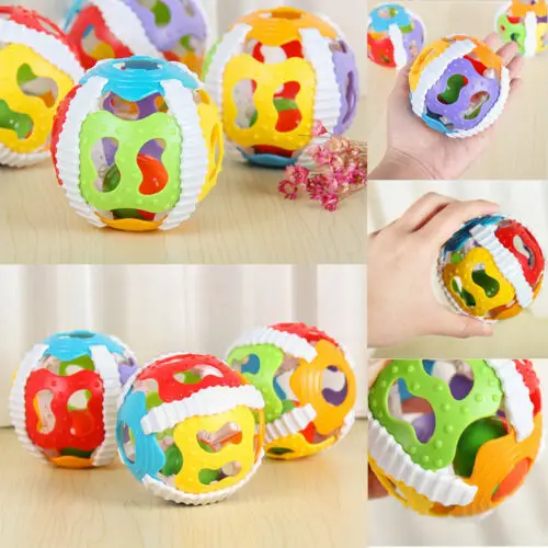 Juguetes coloridos para beb&eacute;s, sonajero infantil, Bola de mano, campana, juguete educativo Musical, m&oacute;vil-4