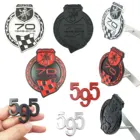 Автомобильный Стайлинг, 3D металлическая эмблема, значок на переднюю решетку радиатора, Fiat 500 Abarth 595, 70-годовщину, наклейка на багажник автомобиля