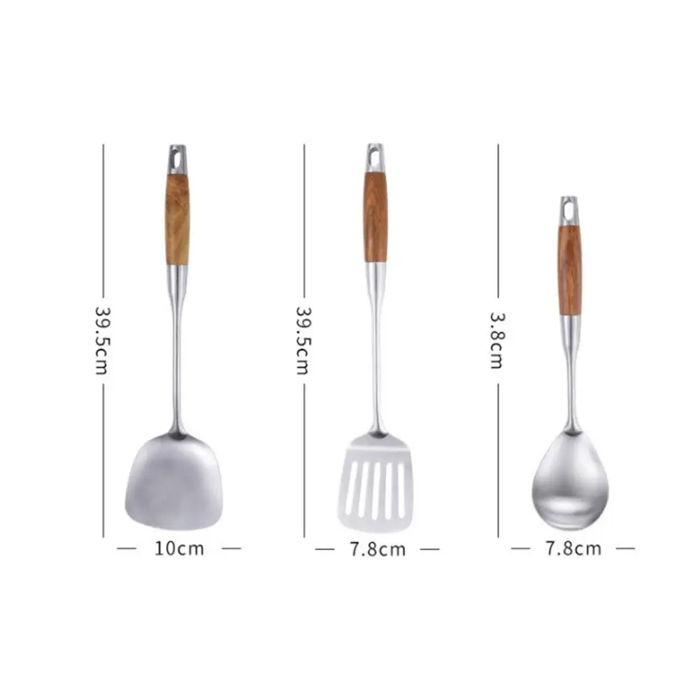 Studyset 304 посуда из нержавеющей стали с длинной ручкой шпатель ложка|Комплекты