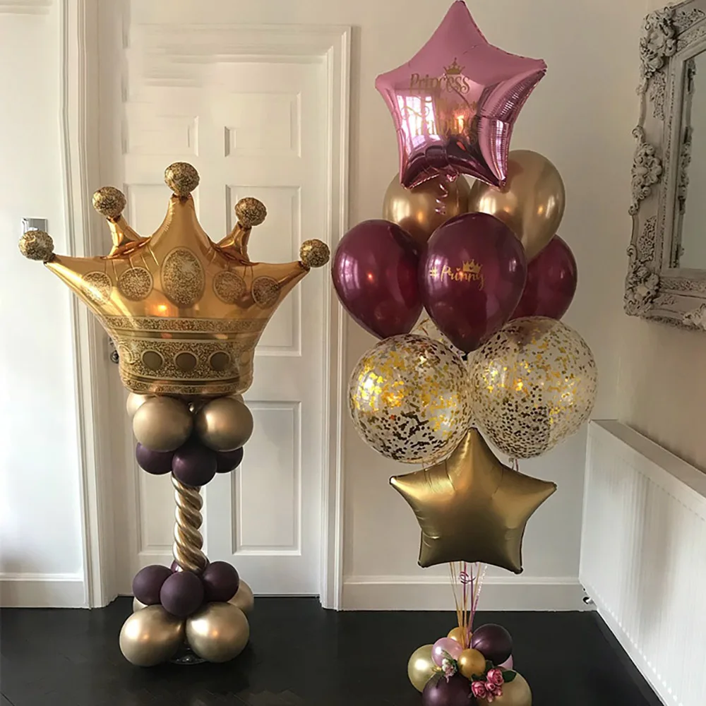 10 шт./лот мини золотые шары на день рождения вечеринку День матери Рождество