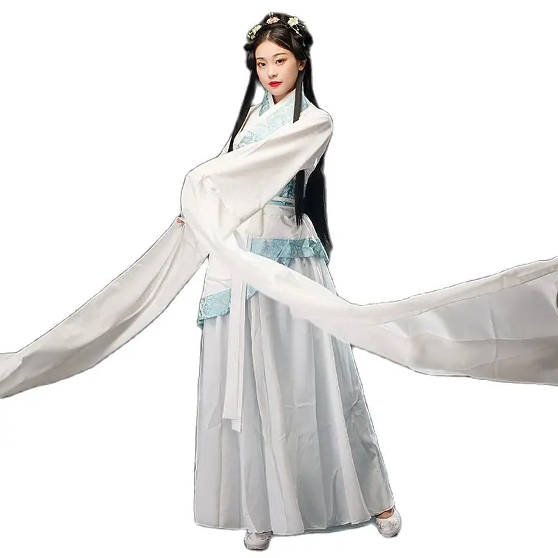 Маскарадный костюм hanfu для женщин китайская фея Классические танцевальные
