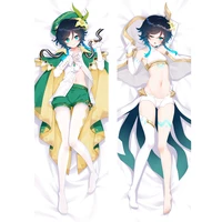 hot game genshin impact wendy dakimakura hugging body pillow case two side printed pillow cover home bedding