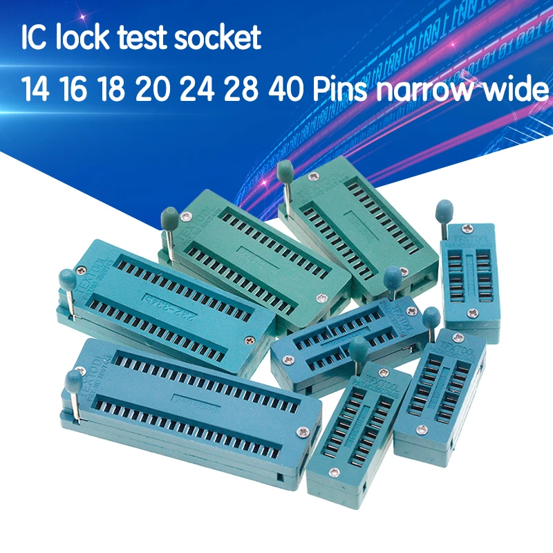 10 un 20pin 20 Pin 2.54mm IC Test universal socket ZIF