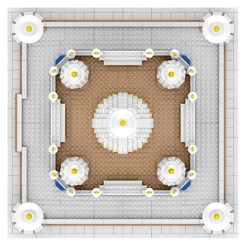 Индийская Агра тадж-махал 3525 шт. знаменитые архитектурные фигурки солдат