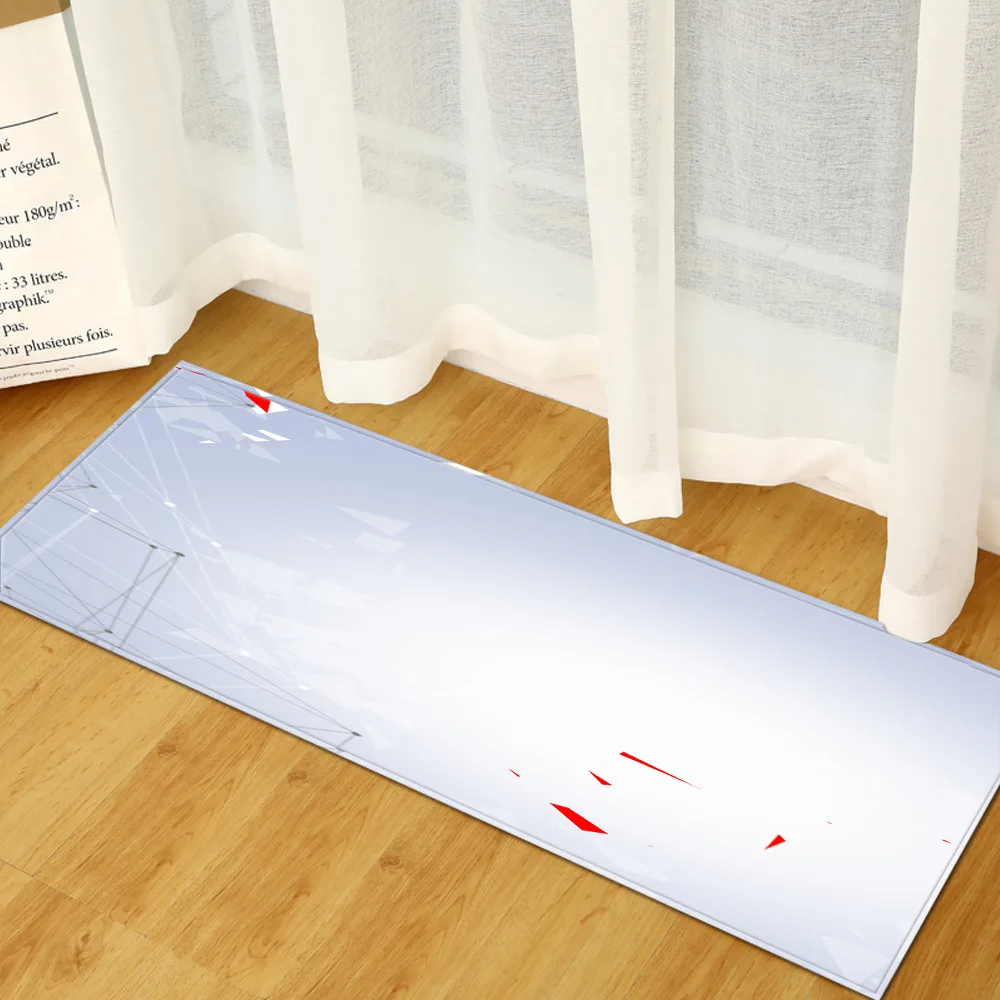 Длинный прямоугольный ковер фланелевый напольный для спальни прихожей