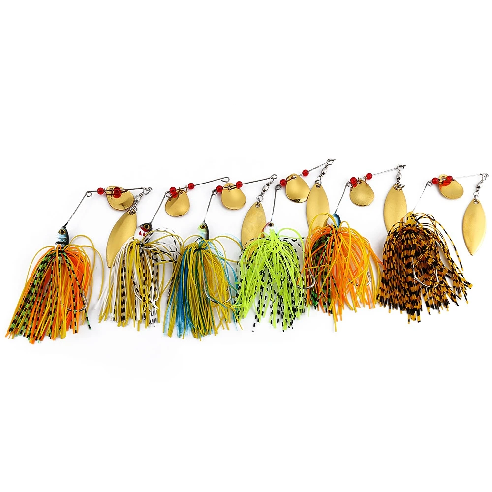 6 шт. вращающаяся рыболовная приманка для рыболовного крючка сплав композитная