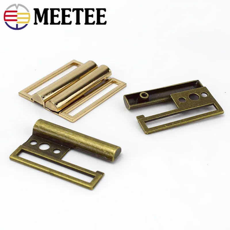 Металлическая застежка для ремня Meetee 40 мм-60 мм 2/5 шт. искусственное пальто пуховик