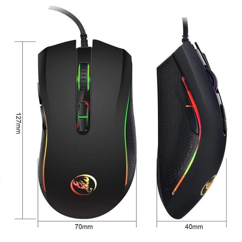 

R8 Three Color Backlit USB Wired Gaming Keyboard and Mouse Set for Notebook Desktop Games Gamer Working Office Homen Use