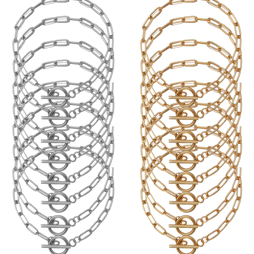 Золотая/Серебряная Пряжка из нержавеющей стали зажим для бумаги цепочка с замком