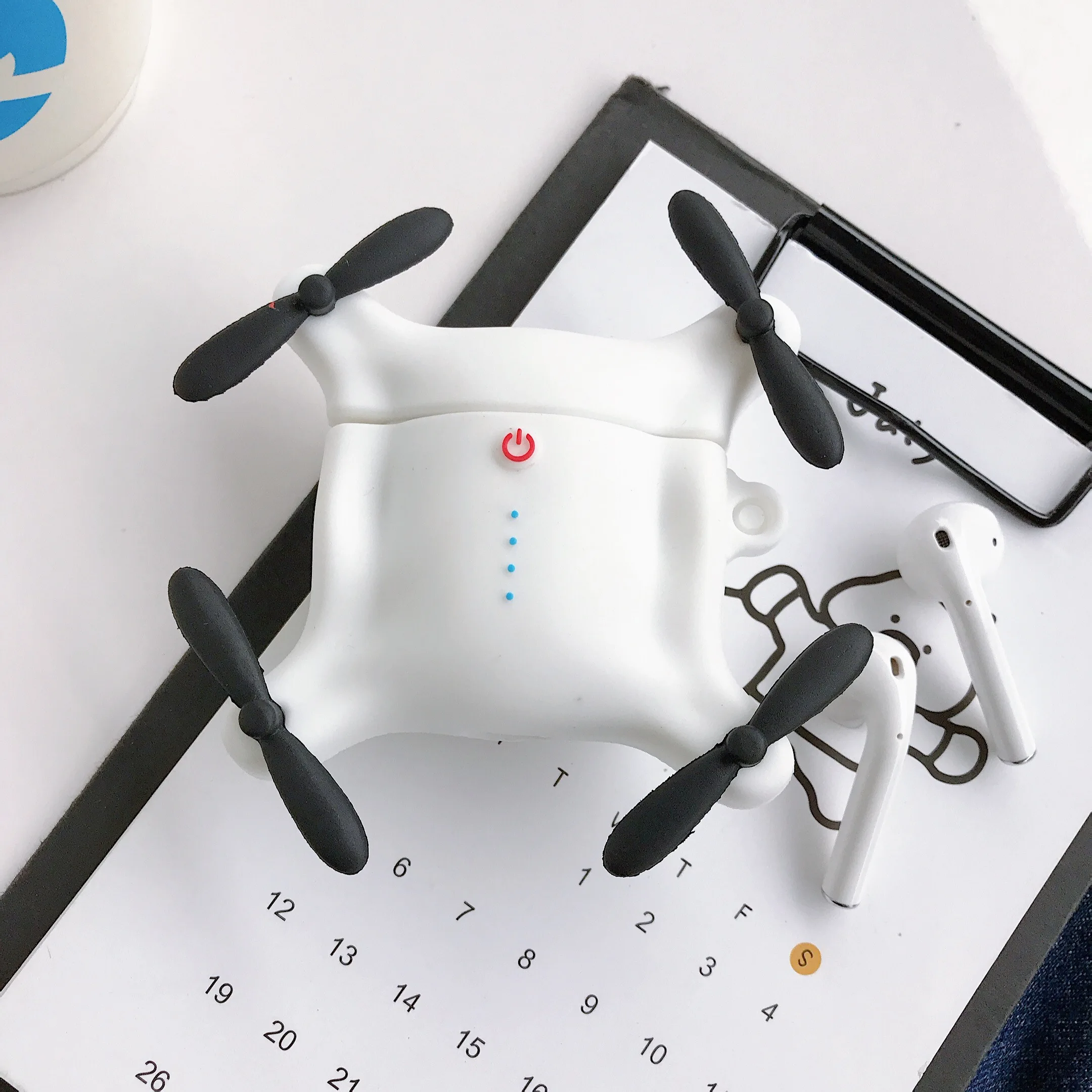 For Airpods Pro 1 2 3D Cool Drone Earpods Case for Apple 3 Unmanned Aircraft Wireless Earphone Cover Charging Box | Электроника