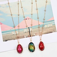 shell gold color chain necklace boho beach summer seashell choker clavicle pendant necklace women femme bohemian collier jewelry