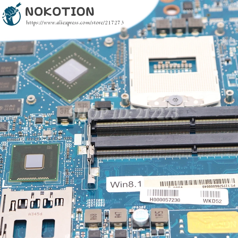 nokotion for toshiba satellite p50t a p50 a laptop motherboard h000057230 vgsg_gs mb main board ddr3l gt745m graphics free global shipping