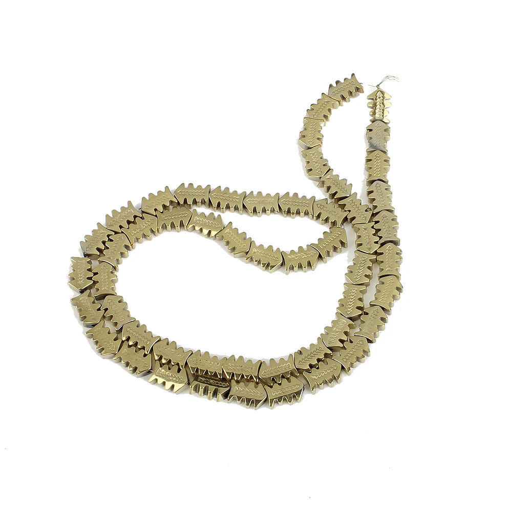 Бусины россыпью в форме рыбок из гематита 4 х7 мм 16 дюймов | Украшения и аксессуары