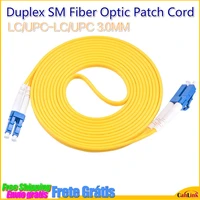 lcupc lcupc duplex single mode fiber optic patch cord simplex 3 0mm lc ftth fiber optic jumper 10pcsbag