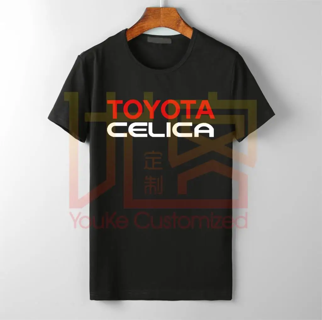 Новая мужская футболка с логотипом toyota celica хит продаж круглым вырезом 100% хлопок