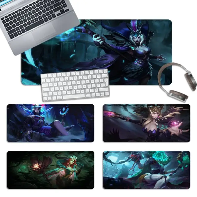 

2020 League of Legends LeBlanc Gaming Mouse Pad PC Laptop Gamer Mousepad Anime Antislip Mat Keyboard Desk Mat For Overwatch