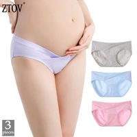 ztov 3pcslot cotton maternity underwear low waist pregnancy briefs clothes for pregnant women maternity panties intimates xxxl