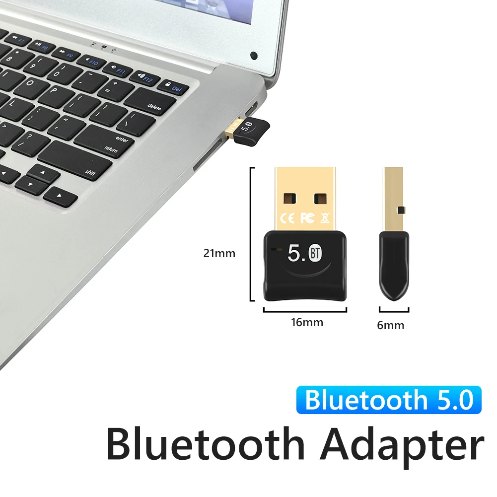 

Portable Wireless Network Card 2.4GHz Bluetooth 5.0 WiFi Receiver Adapter 10-20m/32.81-65.62ft External for Windows 7/8/10