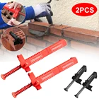 2 шт. кирпичная подкладка прочная противоскользящая кирпичная линия бегунок линия зажим проволочный ящик кирпичная кладка инструменты для строительства ЧернаяКрасная Быстрая доставка