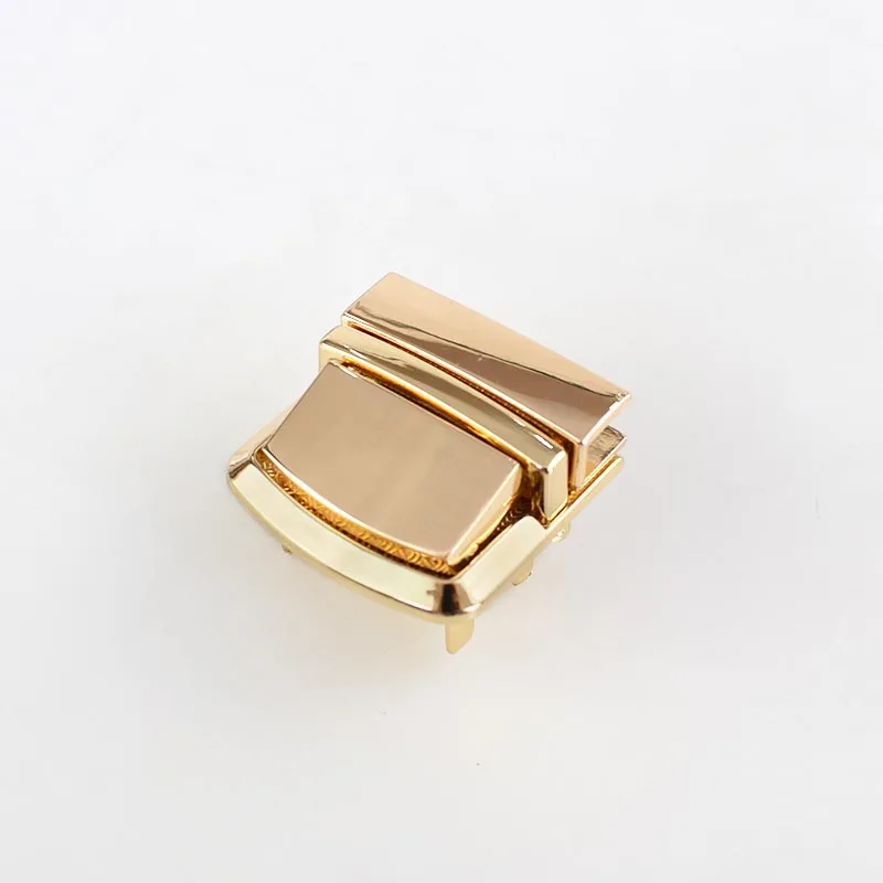 lightgold 2/4 шт. Meetee металлический мешок оснастки замок застежки для женской сумки застежка-Пряжка DIY кошелек с поворотной замки сумки аксессуары для замены пряжки - Цвет: lightgold