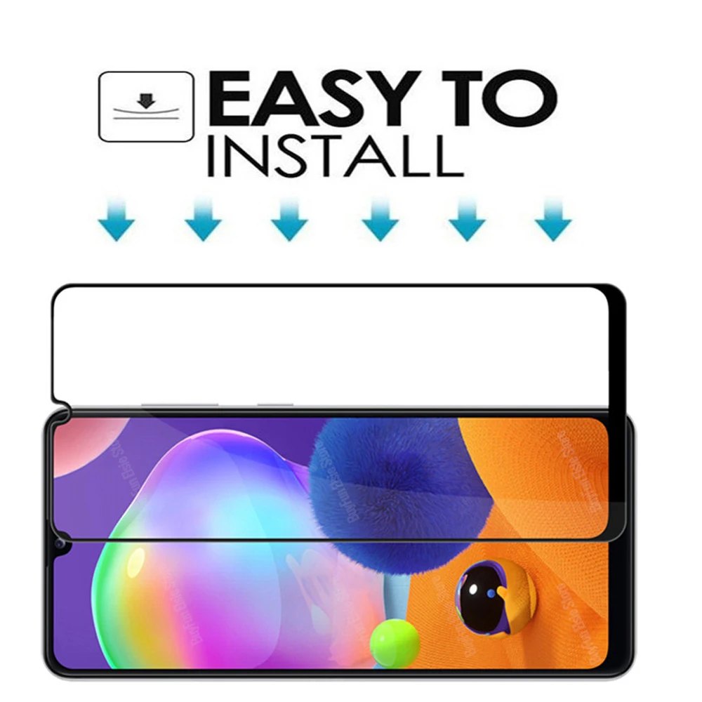 2 in 1 camera lens glass for samsung galaxy a31 a41 a21 a11 full screen protector on a 31 41 21 11 Protective Tempered Glass |