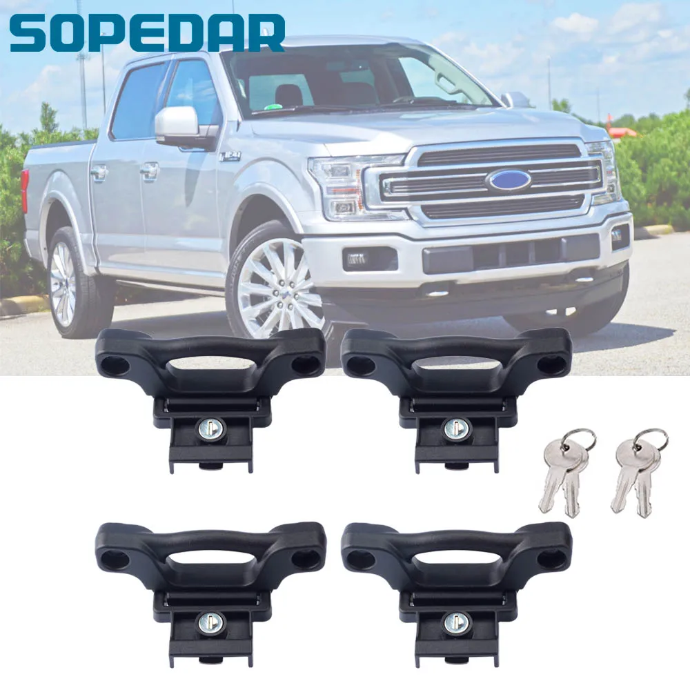 

4PCS Car Tie Down Anchors locking bed Cleats Box Link Kit For Ford F150 F250 F350 2015-2020 FL3Z-99000A64-A FL3Z-99000A64-B