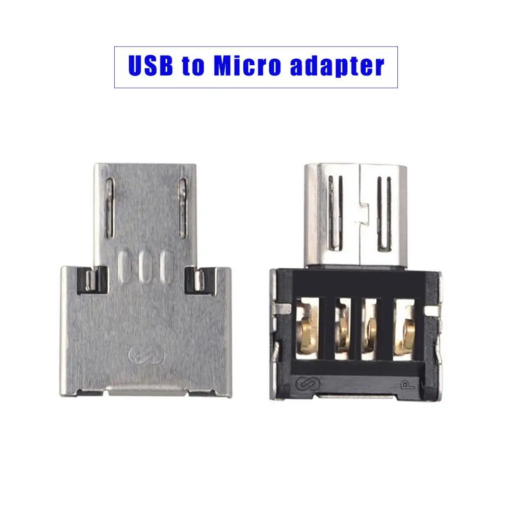 5 шт. адаптер Mini Micro USB Type C OTG преобразователь интерфейса в V8 передающий интерфейс