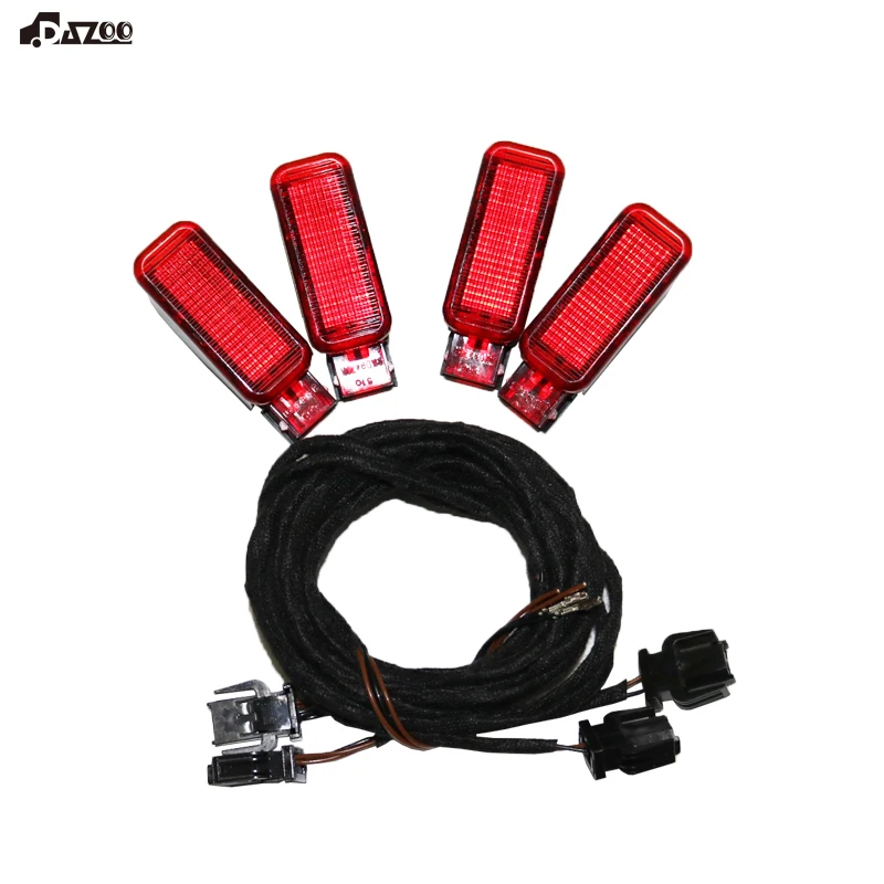 DAZOO 8KD 947 411 4 шт. OEM двери Панель Предупреждение светильник с линией для Octavia A3 S3 A4 A5 A6 A7 A8 Q3 Q5 TT 8KD 947 411
