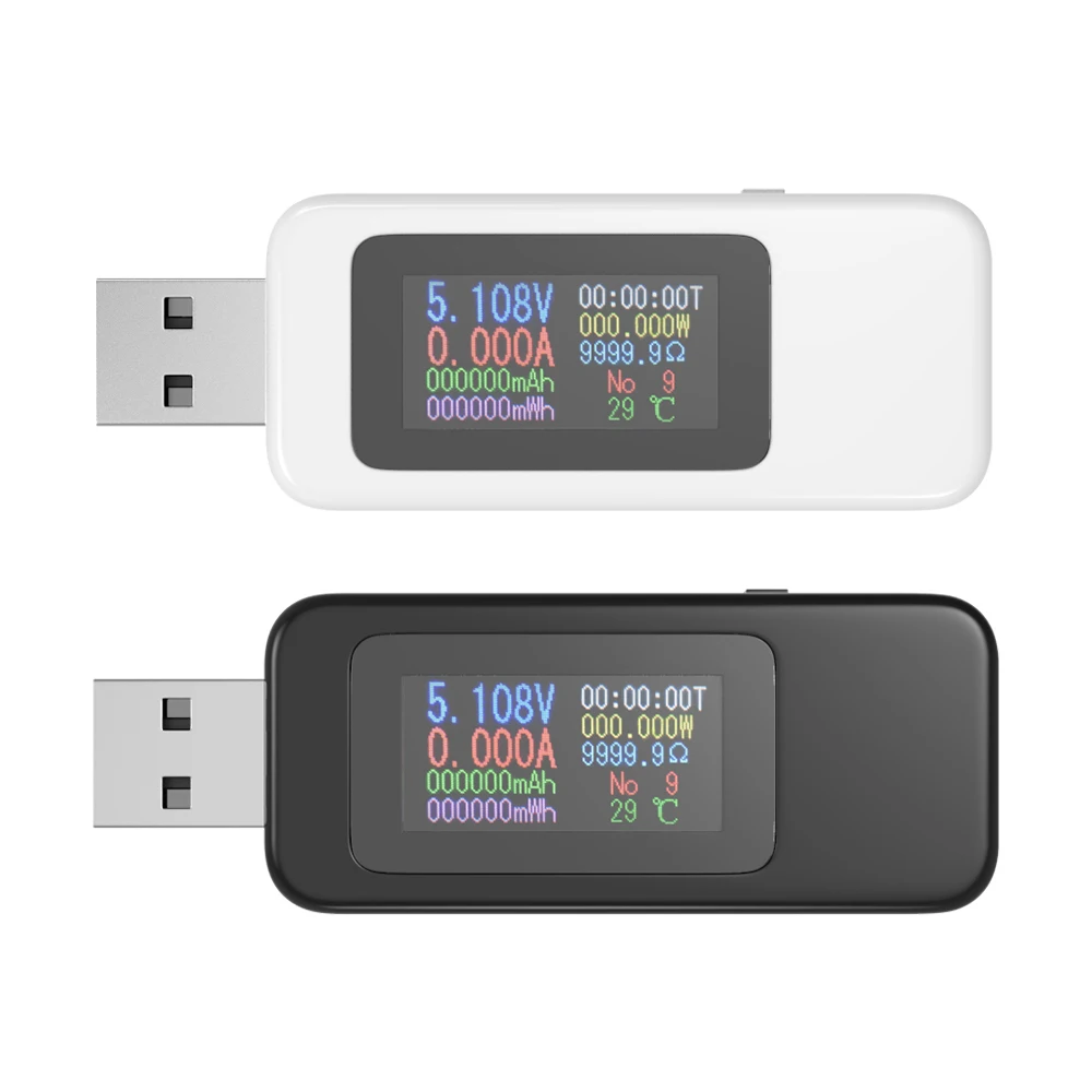 

10 in 1 USB Tester DC Digital Voltmeter Amperimetro Voltage Current Volt Meter Ammeter Detector Power Bank Charger Indicator