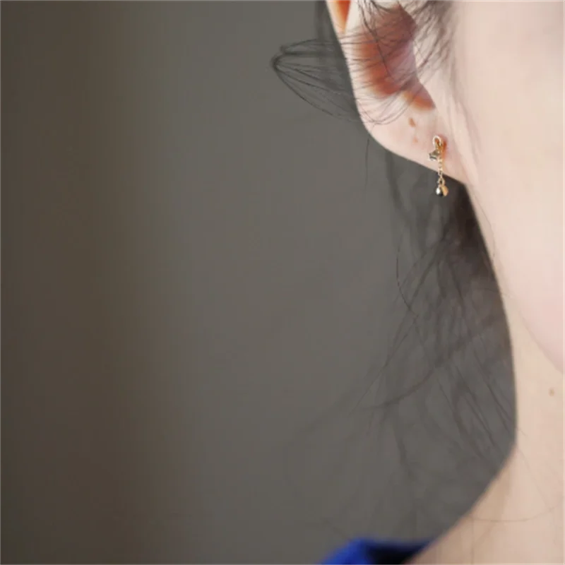 

Simple Star Chain Tassel Earrings Women Fashion Plating Petty Bourgeois Girlfriend Jewelry Gift Wholesale