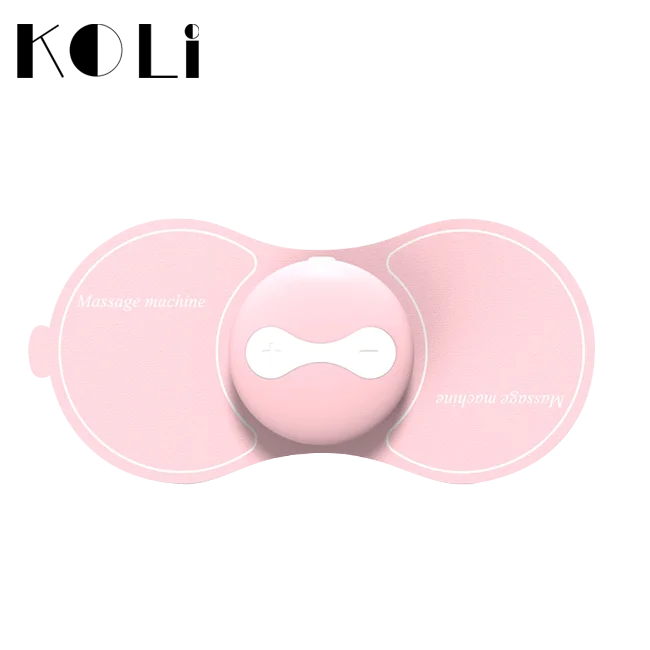Pink KOLI мини Электрический массажер для шеи и спины стимулятор мышц терапия давление боль снимает опухшие шейки шеи плечо - Цвет: Pink