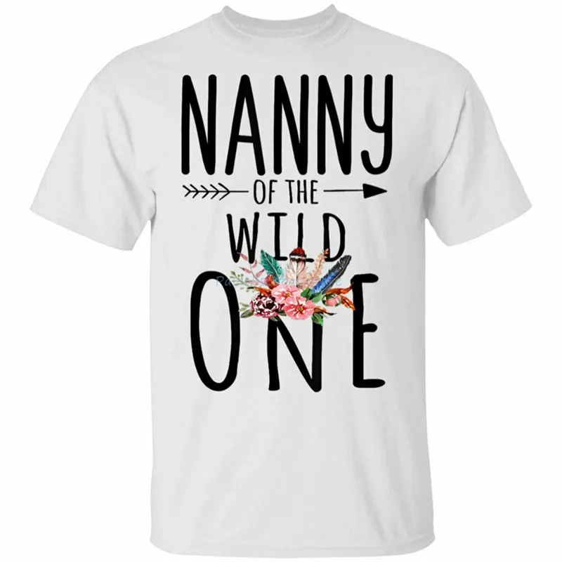 

Nanny Of A Wild One Shirt Boho 1St Birthday Nanny Party Tee Size S-5XLSweatshirt Tee Shirt
