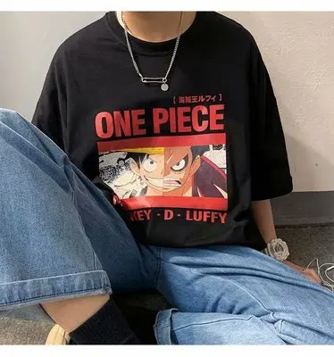 

Men's Men's Short Sleeve T-shirt Trendy Cartoon Print Base Shirt