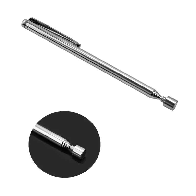 Mini Portable Telescopic Magnet Magnetic Pen Pick Up Nuts and Bolts Promotion Handheld Tools Adjustable Length Silver Tone 1PC |