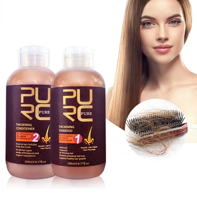 

Шампунь для волос PURC и кондиционер для роста волос и выпадения волос предотвращают уменьшение кожи головы для мужчин и женщин, 600 мл