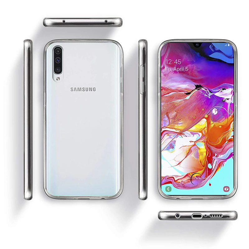 Всего тела 360 чехол для телефона для samsung Galaxy S10 плюс S9 S8 S7 A5 A6 A8 J4 J6 A10 A30 A40 A50 A70 M10 M20 чехол из силикона и термополиуретана