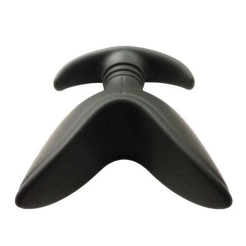 Мягкая силиконовая Анальная пробка с v-образным вырезом игрушка SM открытая